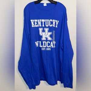 Royal Blue Kentucky Wildcats Graphic Long Sleeve Tee NWT